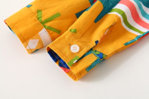 StarAndDaisy Boys Party Dresses Premium Serires (Yellow Graffiti Print & Blue| tzd3526) - Image 12