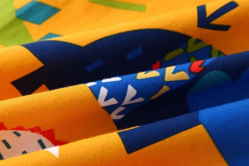 StarAndDaisy Boys Party Dresses Premium Serires (Yellow Graffiti Print & Blue| tzd3526) - Image 4