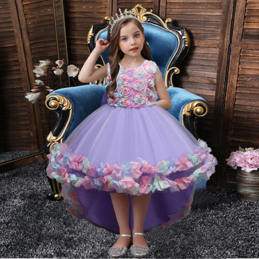 StarAndDaisy Girls Party Dresses Premium Serires (purple| 2039) - Image 2