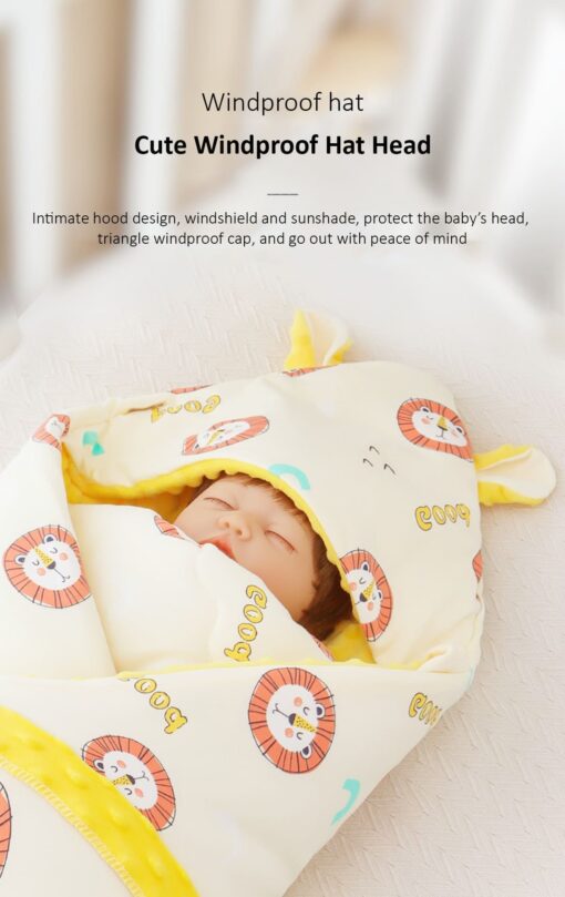 StarAndDaisy Baby breathable Blanket with Baby printed (Sky Blue) - Image 4