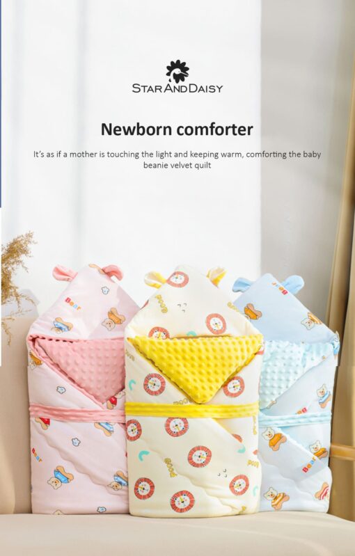 StarAndDaisy Baby breathable Blanket with Baby printed (Sky Blue) - Image 9