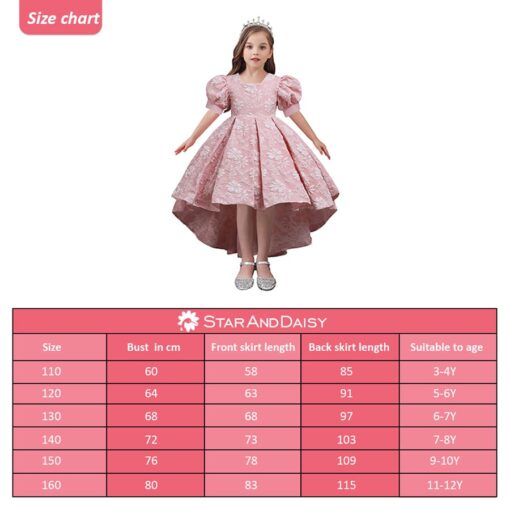 StarAndDaisy Girls Party Dresses Premium Serires (pink| 5818) - Image 5