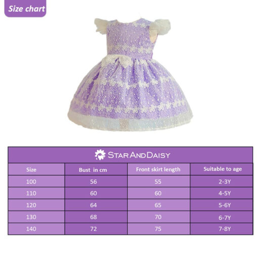 StarAndDaisy Girls Party Dresses Premium Serires (Blue| S2402) - Image 5