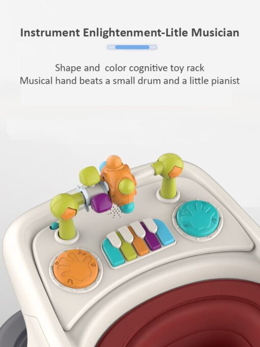 [Refurbished] StarAndDaisy Colossal Ultra-Premium Baby walker for newborn / musical toy tray for newborn babies, Anti-O-Shaped Leg, Anti-Fall wide support frame and Adjustable height - Image 12