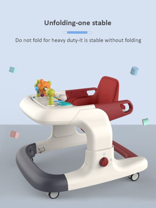 [Refurbished] StarAndDaisy Colossal Ultra-Premium Baby walker for newborn / musical toy tray for newborn babies, Anti-O-Shaped Leg, Anti-Fall wide support frame and Adjustable height - Image 13