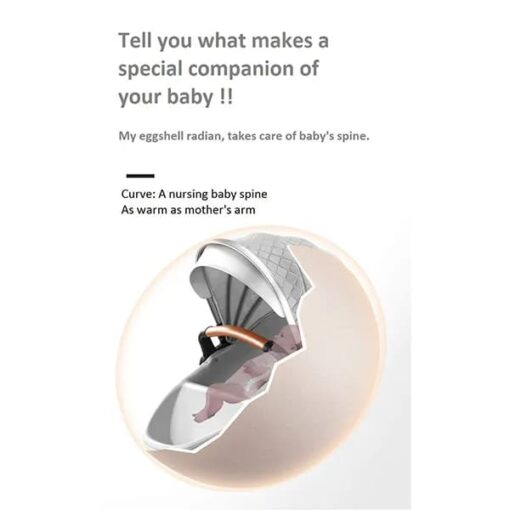 StarAndDaisy High End Buggy Stroller , Pram & Pushchair with Convertible Design Basket with Shock Absorbers and Large Premium Wheels Baby and Kids (Grey) - Image 6