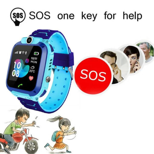 StarAndDaisy Kids Waterproof Smart Watch, AGPS Tracker Phone SOS Anti-Lost Alarm Sim Card Slot Touch Screen Voice Chat Smartwatch for Children Girls Boys (Blue) - Image 27