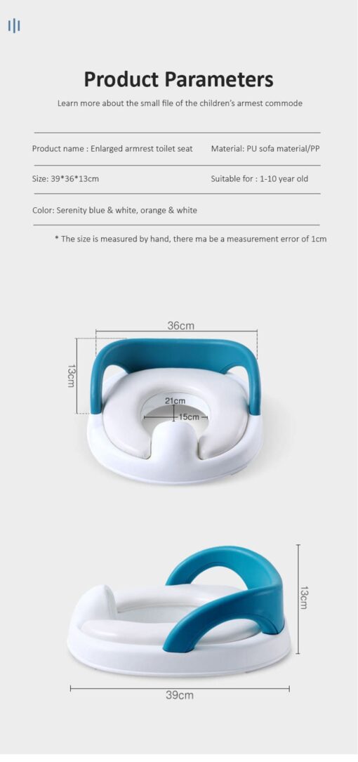 [Refurbished] StarAndDaisy Baby & Kids Potty Training Seat For Boys and Girls, Toddler Toilet Seat with Handle (Blue) - Image 14