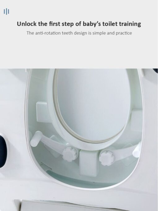 [Refurbished] StarAndDaisy Baby & Kids Potty Training Seat For Boys and Girls, Toddler Toilet Seat with Handle (Blue) - Image 3