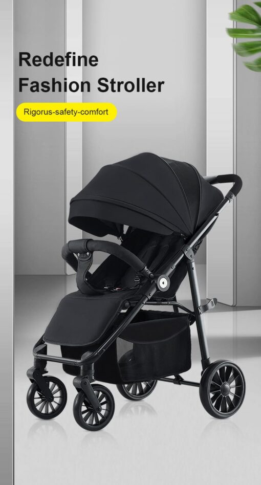 StarAndDaisy Premium Ultra-max Baby Stroller with Five-point Seat Belt & Anti-Shock Absorbers (Blue) - Image 8