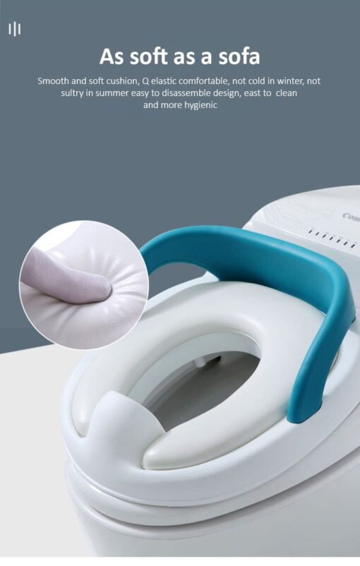 [Refurbished] StarAndDaisy Baby & Kids Potty Training Seat For Boys and Girls, Toddler Toilet Seat with Handle (Blue) - Image 6