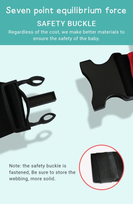 Baby Deer 4 in 1 Multipurpose Strong Baby Carrier with Coushion Padding for Baby Comfort Front Carry Facing in and Out, Back Carry, Feeding Position (Green & Pink) - Image 7