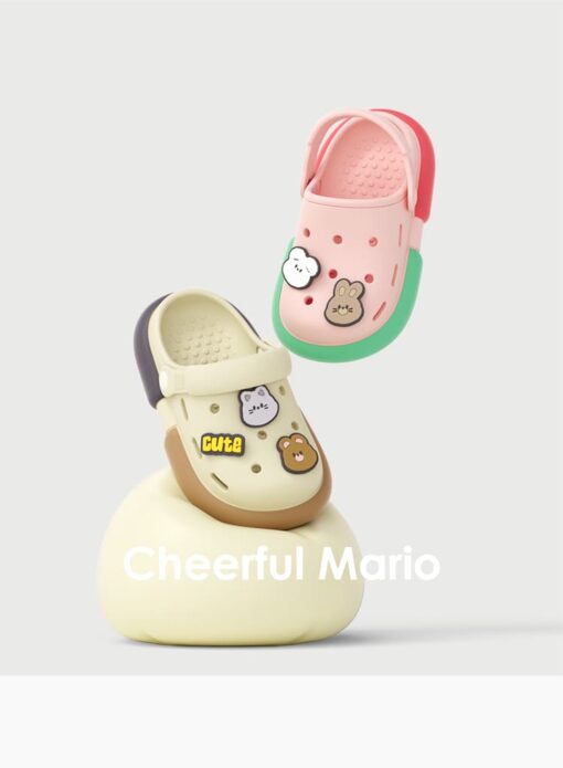 Kids's Sandals & Slippers Non-Slip Beach Shoes For Girls & Boys Summer Sandals Home Children's Shoes (Brown Grey | 7702) - Image 16