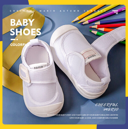 Kids Summer White Casual Shoes For Toddlers Flats Kid Girls Boys Orthopedic Sandals Barefoot Shoes Sports Sneakers (White | 3011) - Image 4