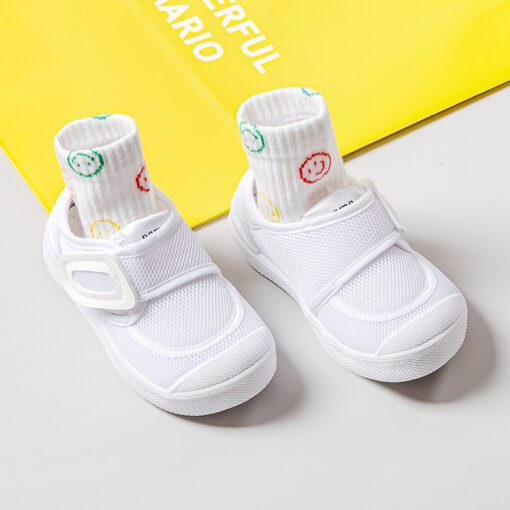 Kids Summer White Casual Shoes For Toddlers Flats Kid Girls Boys Orthopedic Sandals Barefoot Shoes Sports Sneakers (White | 3011) - Image 9