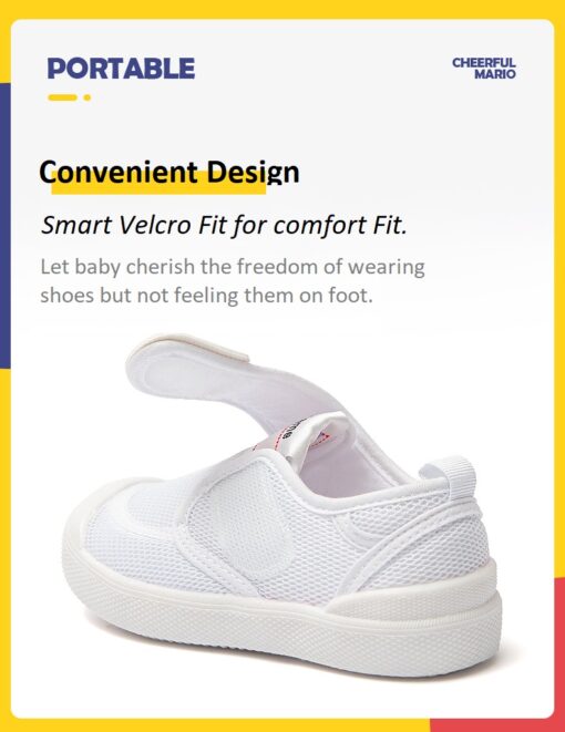 Kids Summer White Casual Shoes For Toddlers Flats Kid Girls Boys Orthopedic Sandals Barefoot Shoes Sports Sneakers (White | 3011) - Image 13