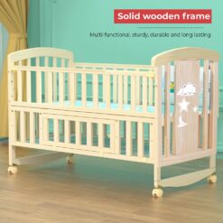 Baby Crib Rocking Bed Oval Multi-function - Baby Crib Bed Oval - Baby Crib Bed With Mattress