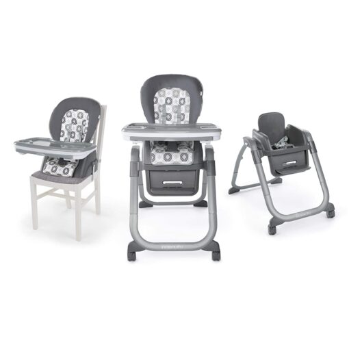 Ingenuity 4-in-1 Smart Serve High Chair With Detachable Tray High Chair, Toddler Chair, And Booster (Grey) - Image 2