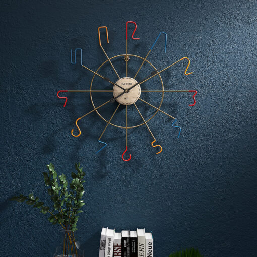 SND Home Decor Numbered Stainless Steel Wall clock 20 inch Size for your bedroom / dinning room / children's bedroom (50cm – Black) - Image 5