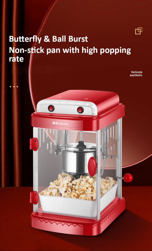 Electric Popcorn Maker Automatic Hot Air Oil Popped Corn Popper DIY Heating Non-Stick Corn Popcorn Making Machine Pot EU US Plug - Image 15