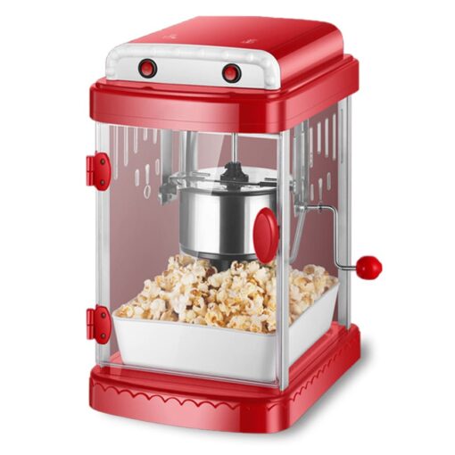 Electric Popcorn Maker Automatic Hot Air Oil Popped Corn Popper DIY Heating Non-Stick Corn Popcorn Making Machine Pot EU US Plug