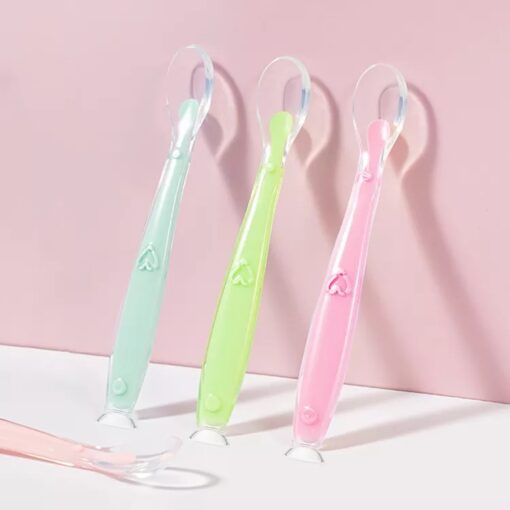 StarAndDaisy Best Silicon Feeding Spoon & First Feeder for Baby - Dishwasher BPA Free - Image 2