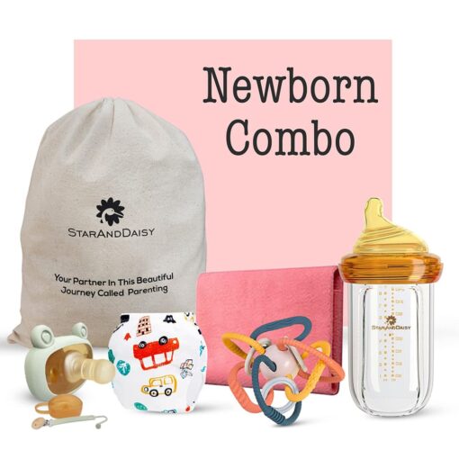 Star and Daisy Pack of Baby Essentials - Newborn Feeding Combo -Premium Products for Baby -Gift Pack (Newborn Combo)