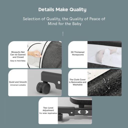 Details Make Quality and Features of Baby Crib Cradle