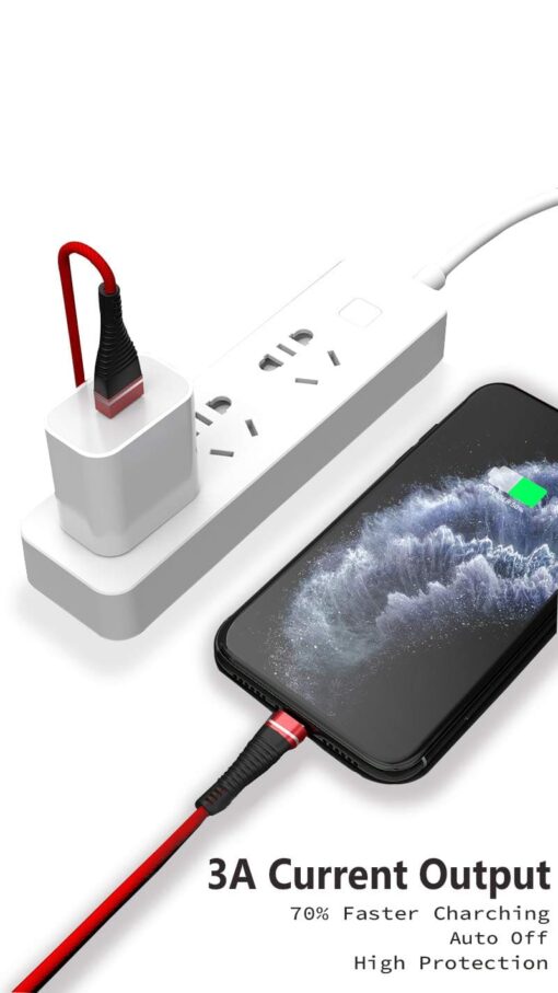 YUGAO X-14 Indestructible 360 Twist Nylon Braided Fast Charging + Data Sync Type C USB Data Cable (Black) - Image 3
