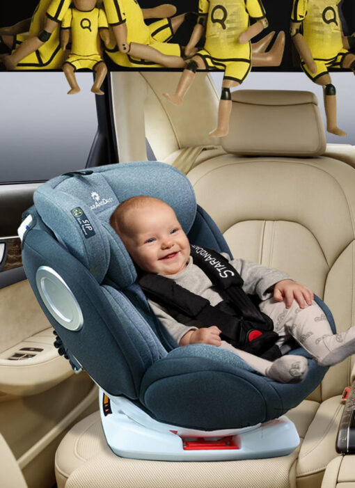 [Refurbished] StarAndDaisy Grand ISOFIX Car Seat 360° rotation, Recline, SIP (Side Impact Protection)- Forward and Rear Facing with Side Protection, Convertible with Height adjustment (0-12 Year/0-36 kg | Black) - Image 7