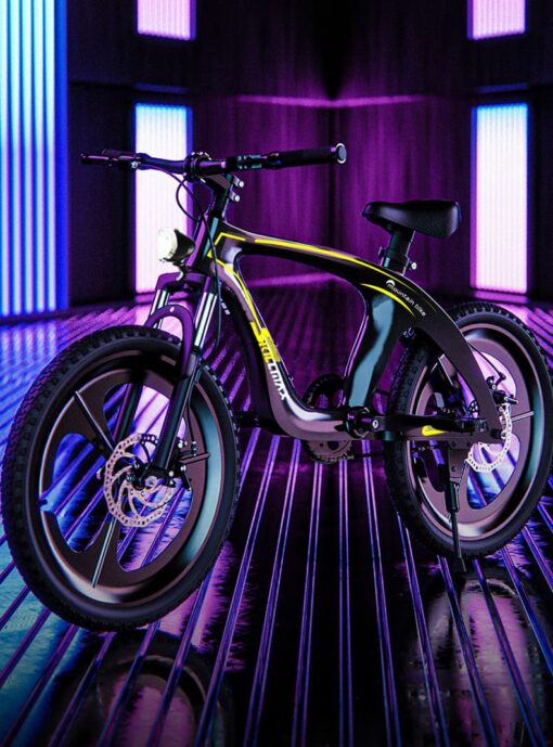StarAndDaisy Skillmax 20 inch mountain bike, kids bicycle with 6 gearshift, light, ultra-light magnesium alloy, dual disc brakes, front shockers, for boys and girls (Gray) - Image 12