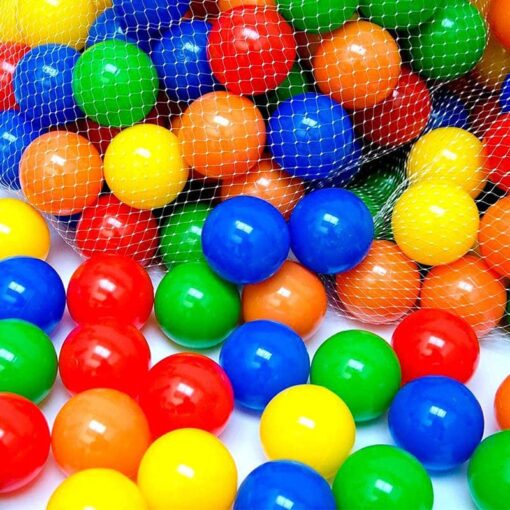 50 pcs Medium Size Premium Multicolor Plastic Balls for Kids - Image 2