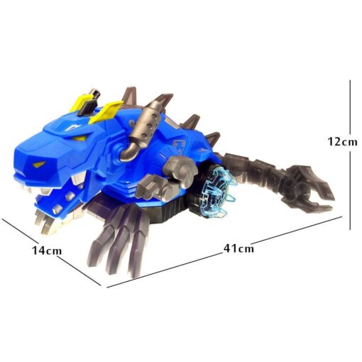 Amazing Mist Spraying Mechanical Transformer Robot Dragon Toy with LED Light and Sound Toy for Kids - Image 5