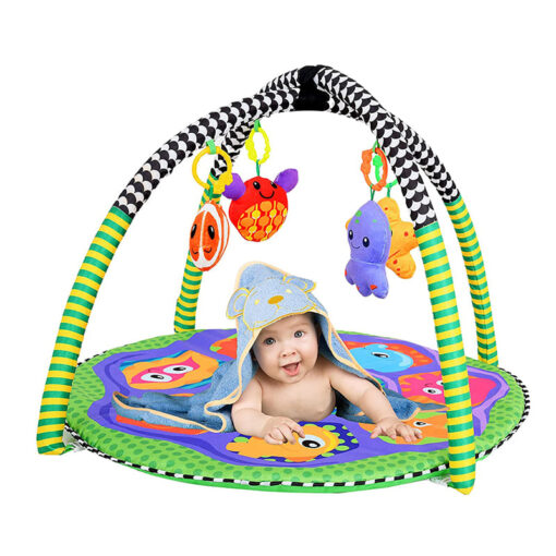 Turtle Baby Gym with Hanging Rattles and Teether - Multicolor (60 x 45 x 8 cm) - Image 6