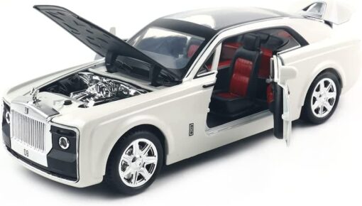 XLG 1:24 Diecast Metal Model Cars Light Pullback Scale Model Cars (Rolls-Royce Phantom | M929E-1) - Image 3