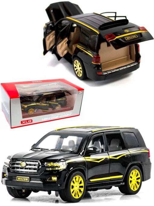 XLG 1:24 Diecast Metal Model Cars Light Pullback Scale Model Cars (Prado | M929W-1) - Image 8