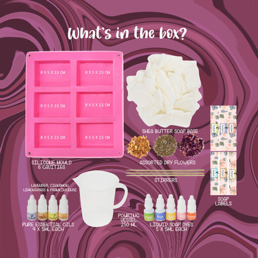 Melt & Pour Natural Shea Butter Soap Making Kit - Image 2