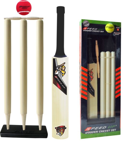 Speed Up Wooden Cricket Set Master Shot Size 1 - Image 5