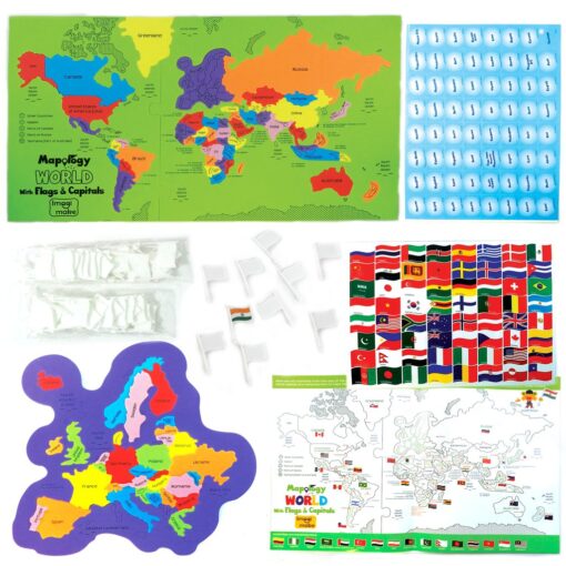Imagimake Mapology World With Capitals - Image 5