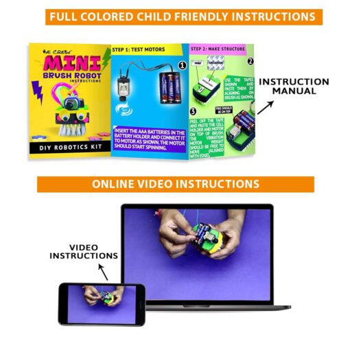 Be Cre8v Mini Brush Robot DIY KIt - Image 3