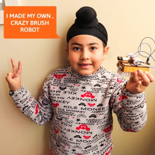 Be Cre8v Mini Brush Robot DIY KIt - Image 4