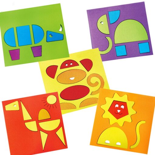 Make With Shapes 5 Animal Puzzles - Image 2