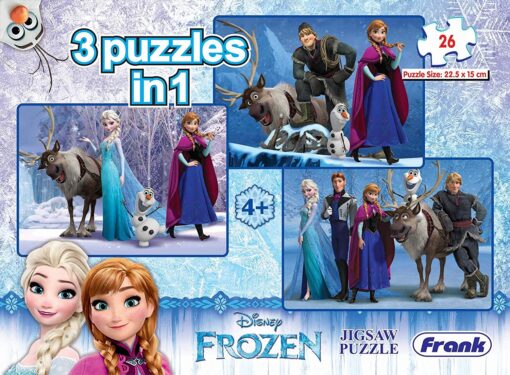 Frank Frozen 3 in 1 Puzzle