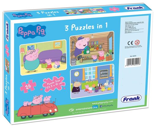 Frank Peppa Pig 3 in 1 Puzzle - Image 4
