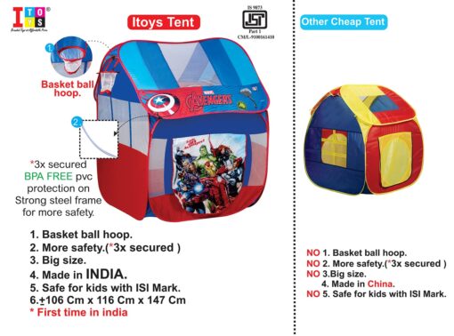 Itoys Avengers Pop Up Tent Foldable - Image 5