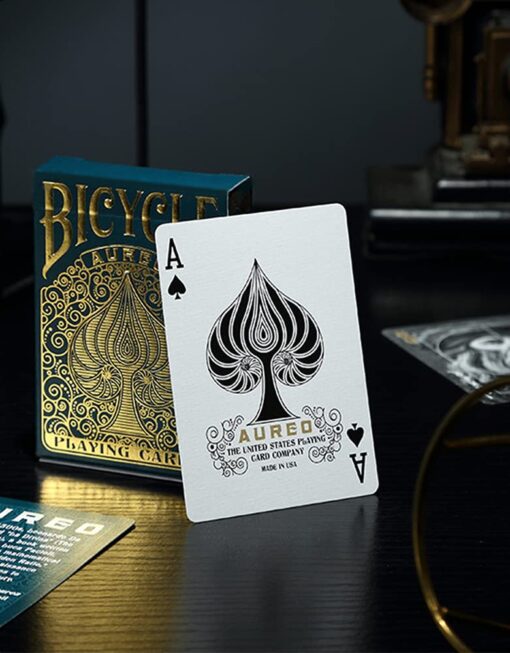 Bicycle Aureo Playing Cards - Premium quality plastic playing cards for games Made In USA - Image 8