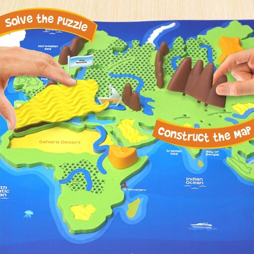 Imagimake Mapology Kit for Kids - Physical Features of World - Image 3