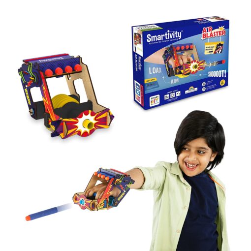 Smartivity Air Blaster STEM Toy for Kids - Air Blaster Science STEM DIY Fun Toy Gun