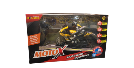 Speed Monster Moto X Yellow/Red Remote Control Bike (Ship 1pc) - Image 2