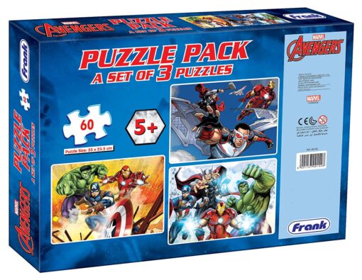 Frank Avengers 3 in 1 Puzzle 60 Pcs - Image 5